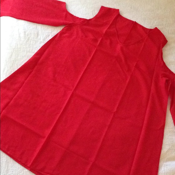 Sexy Open Shoulder Little Red Dress! Up to 4XL! - Picture 4 of 6